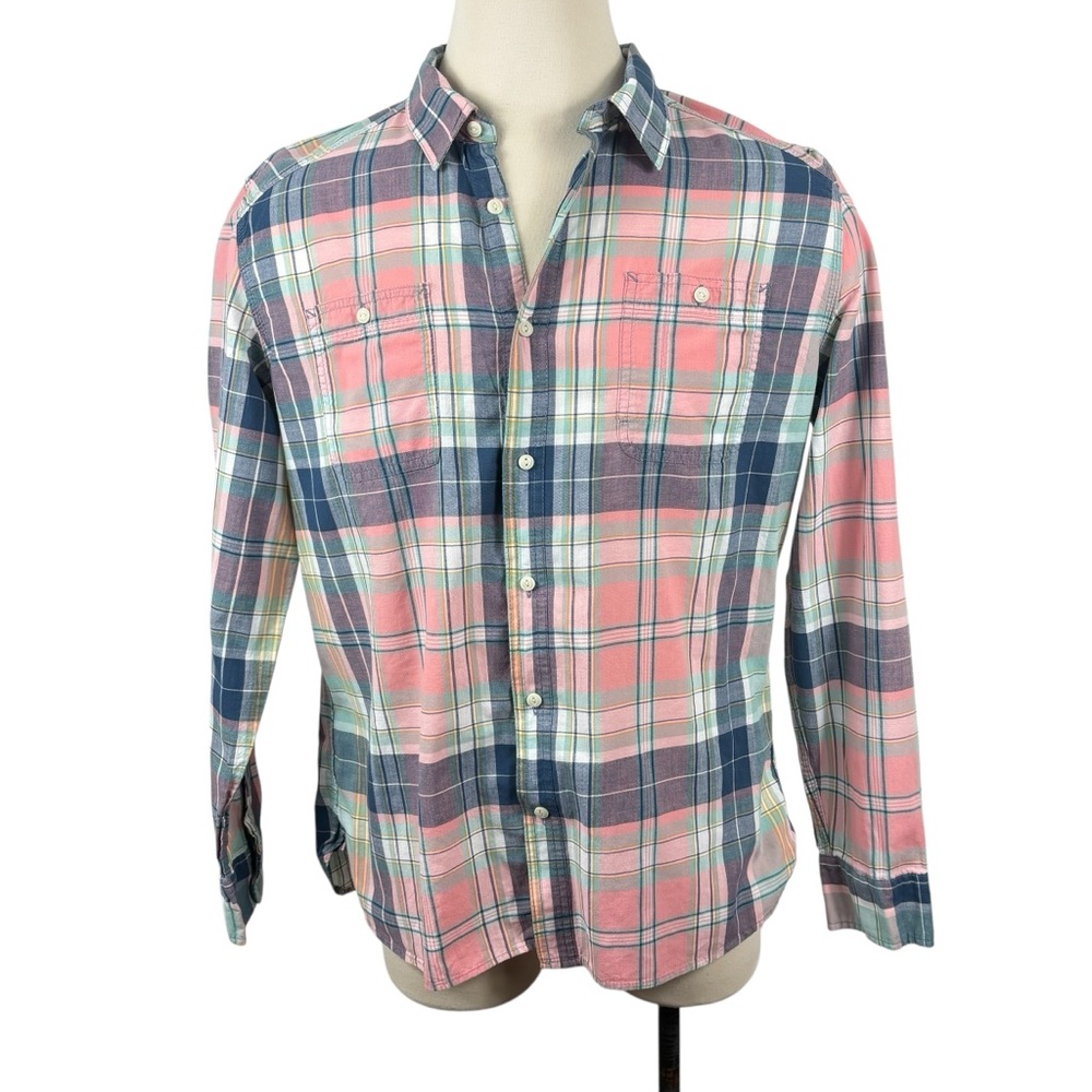 Men’s JACHS New York Classic Fit Multicolored Plaid Button Down XL-Tall - Picture 2 of 8